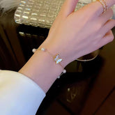 โจ Pearl Butterfly Bracelet โ Elegant & Premium โจ